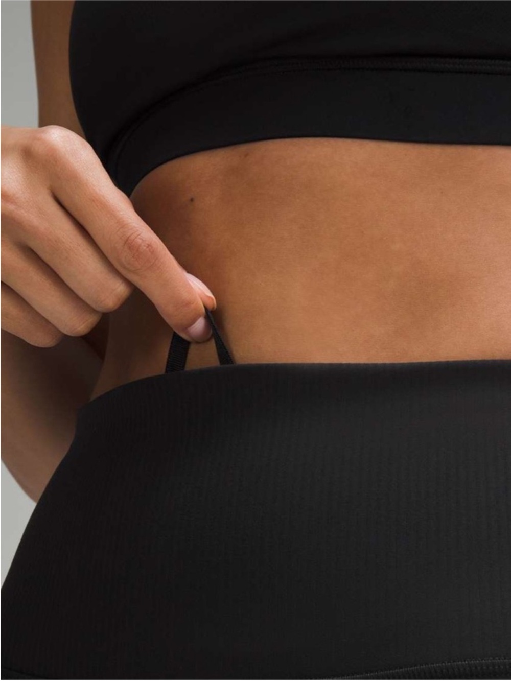 lululemon Wunder Train High-Rise Ribbed Tight 28" Black Leggings Size 4 - Picture 4 of 9
